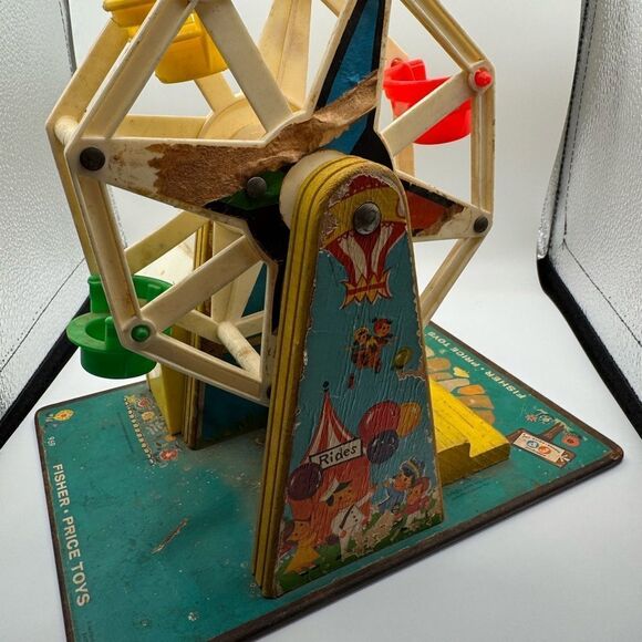 Fisher-Price Colorful Ferris Wheel Playset around 1966 - Picture 6 of 7